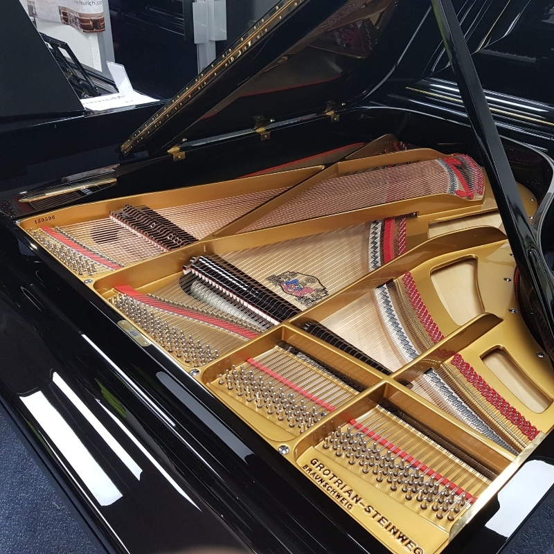 Grotrian Steinweg 192 grand Piano in Black – Gallery image – Roberts Pianos Oxford