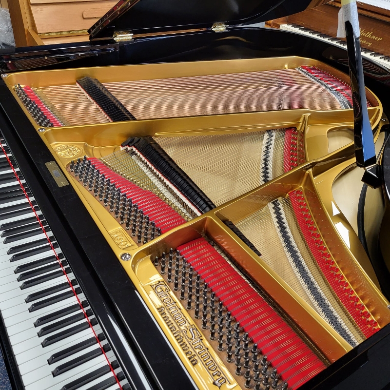 Grotrian Steinweg 160 grand Piano in black – Gallery image – Roberts Pianos Oxford