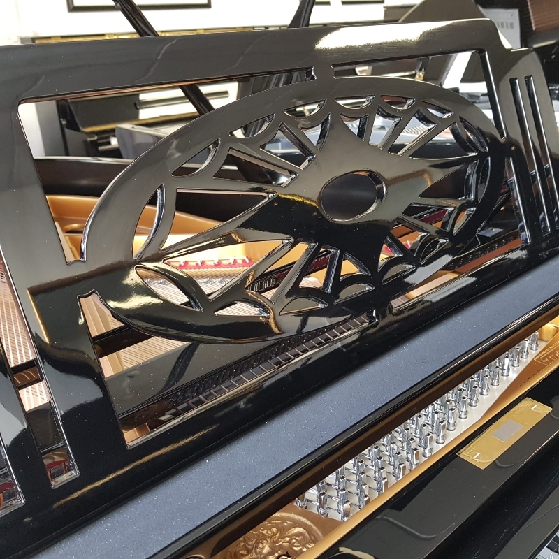 Grotrian Steinweg 160 grand Piano in black – Gallery image – Roberts Pianos Oxford