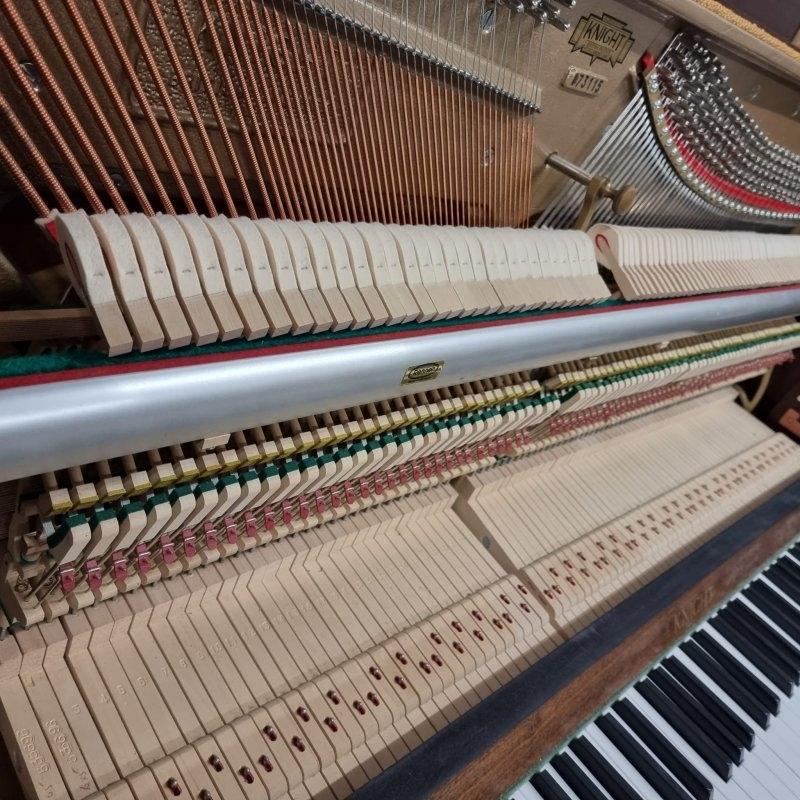 Knight K46 upright Piano in Mahogany – Gallery image – Roberts Pianos Oxford