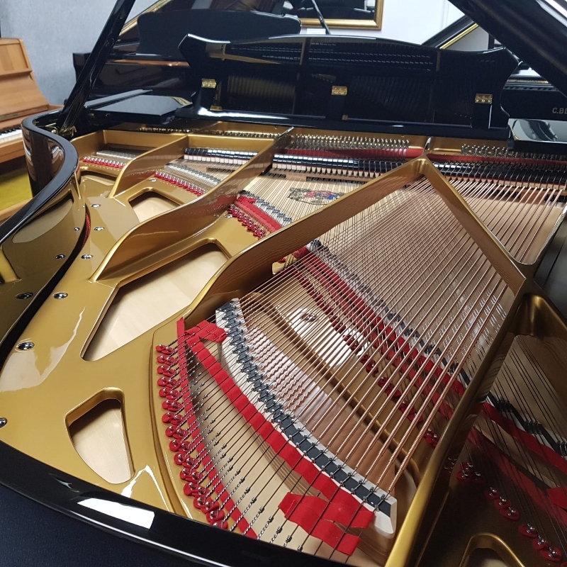 Grotrian Steinweg 192 grand Piano in Black – Gallery image – Roberts Pianos Oxford