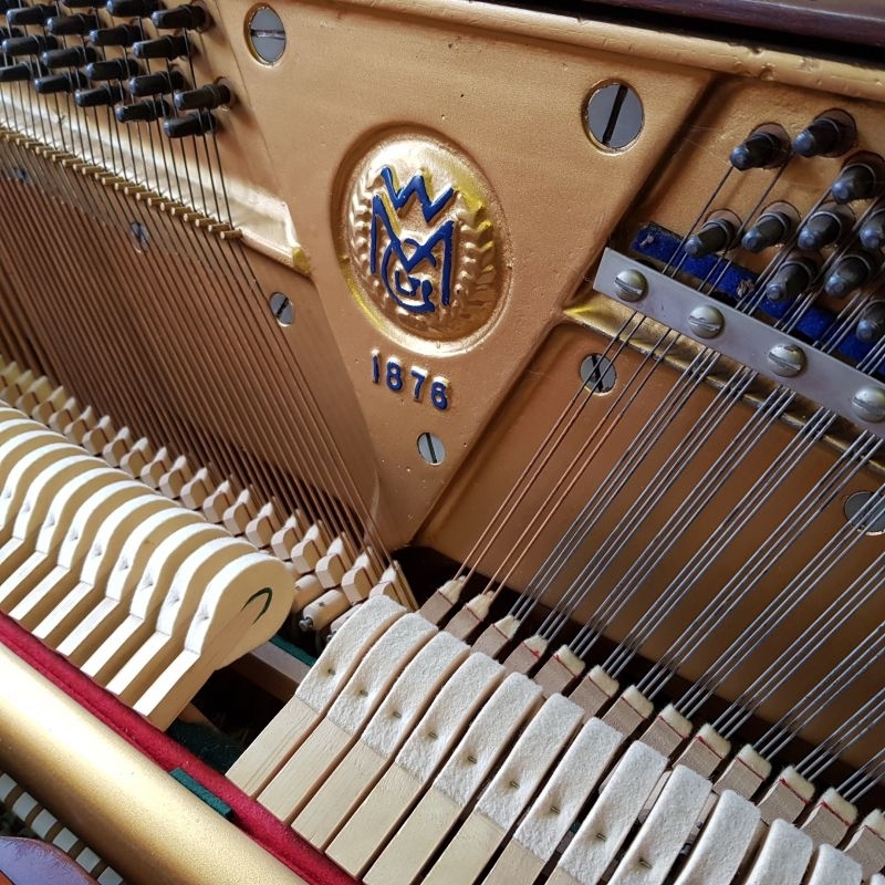 Welmar upright Piano in mahogany – Gallery image – Roberts Pianos Oxford