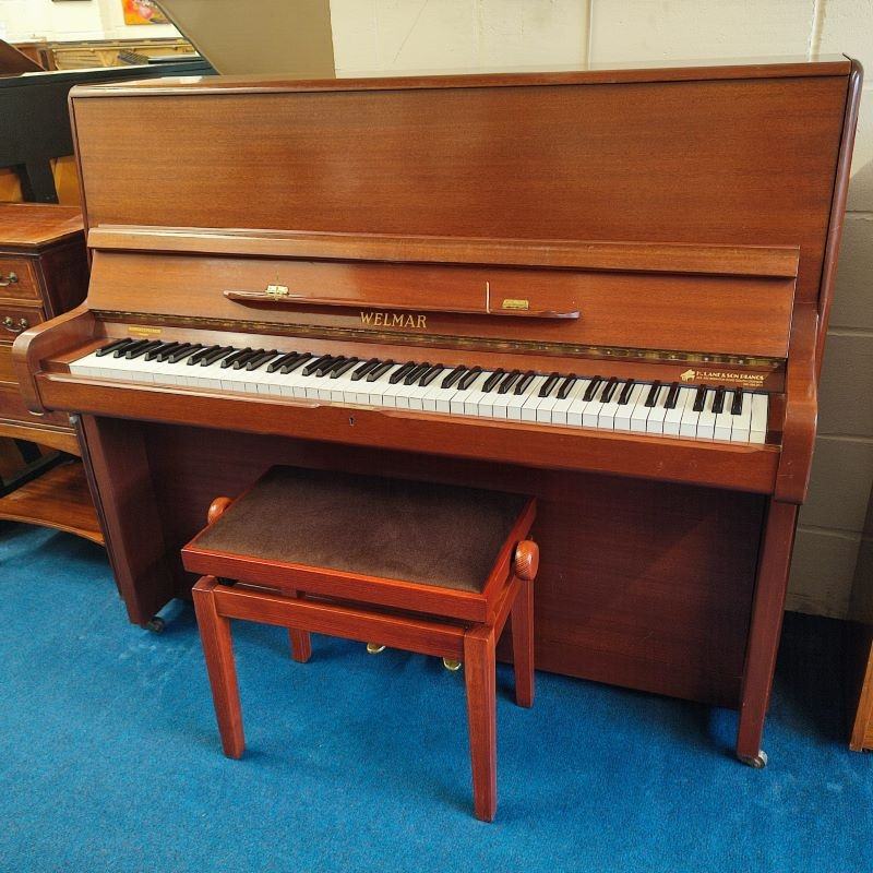 Welmar upright Piano in Mahogany – Featured image – Roberts Pianos Oxford