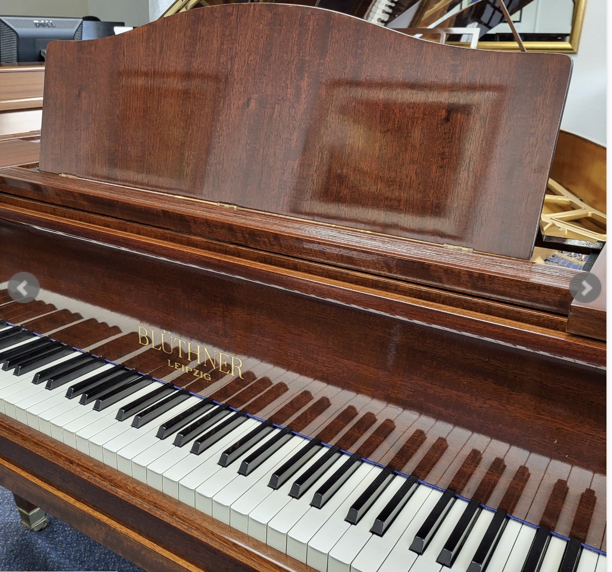 Bluthner IV grand Piano in Mahogany – Gallery image – Roberts Pianos Oxford