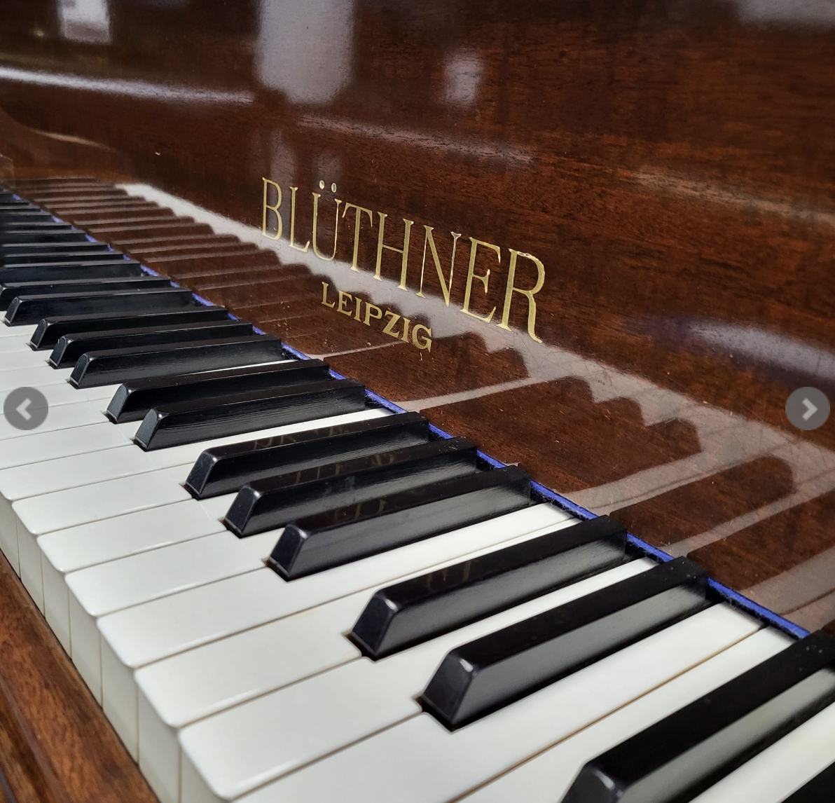 Bluthner IV grand Piano in Mahogany – Featured image – Roberts Pianos Oxford