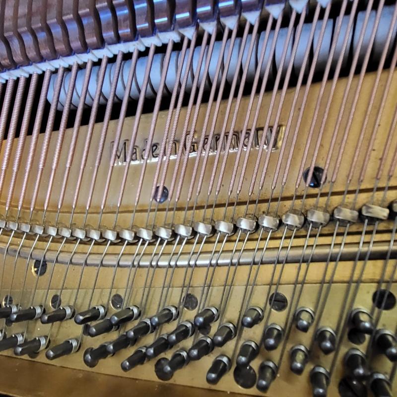Bluthner IV grand Piano in flame mahogany – Gallery image – Roberts Pianos Oxford