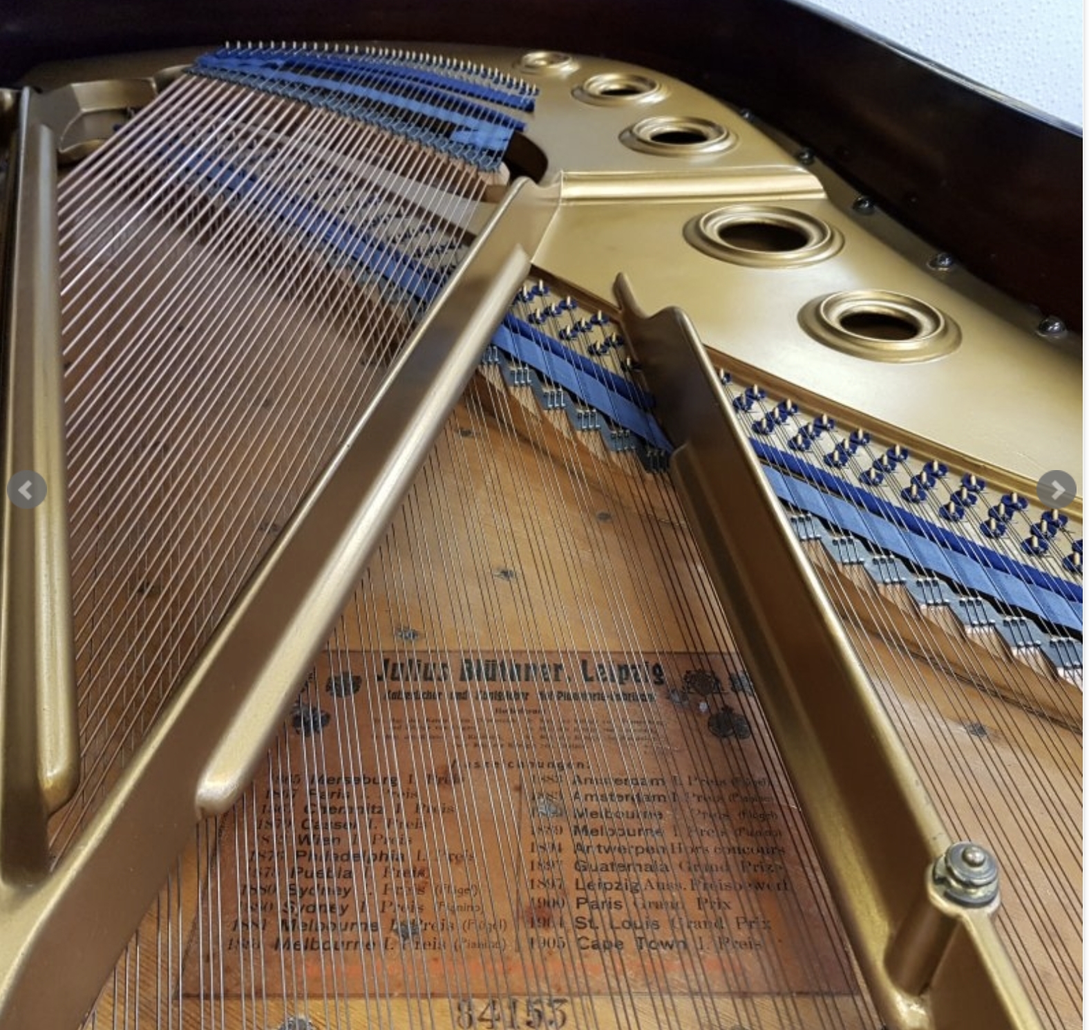 Bluthner VII grand Piano in rosewood – Gallery image – Roberts Pianos Oxford