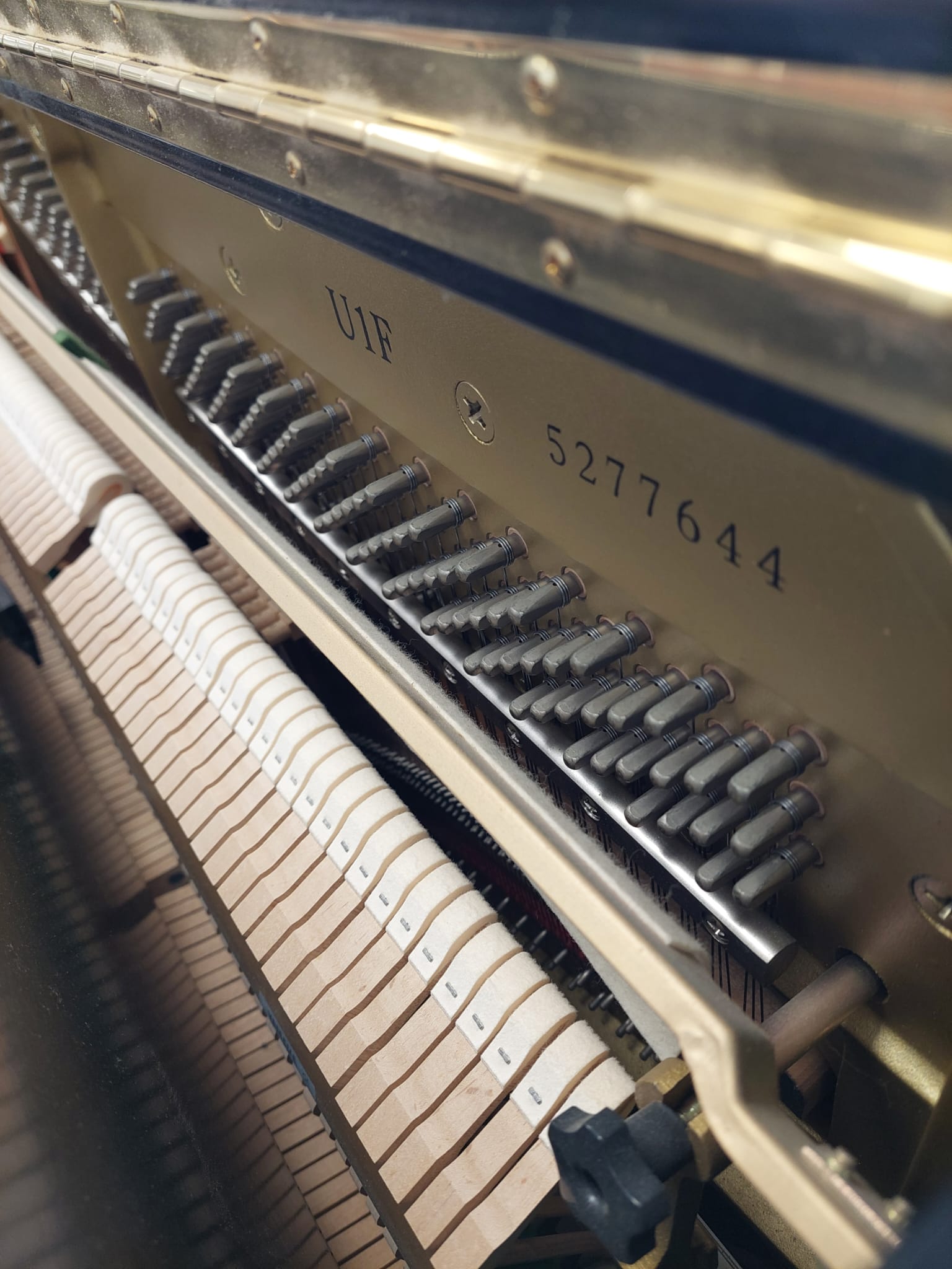 Yamaha U1F Upright Piano in Black Polyester – Gallery image – Roberts Pianos Oxford