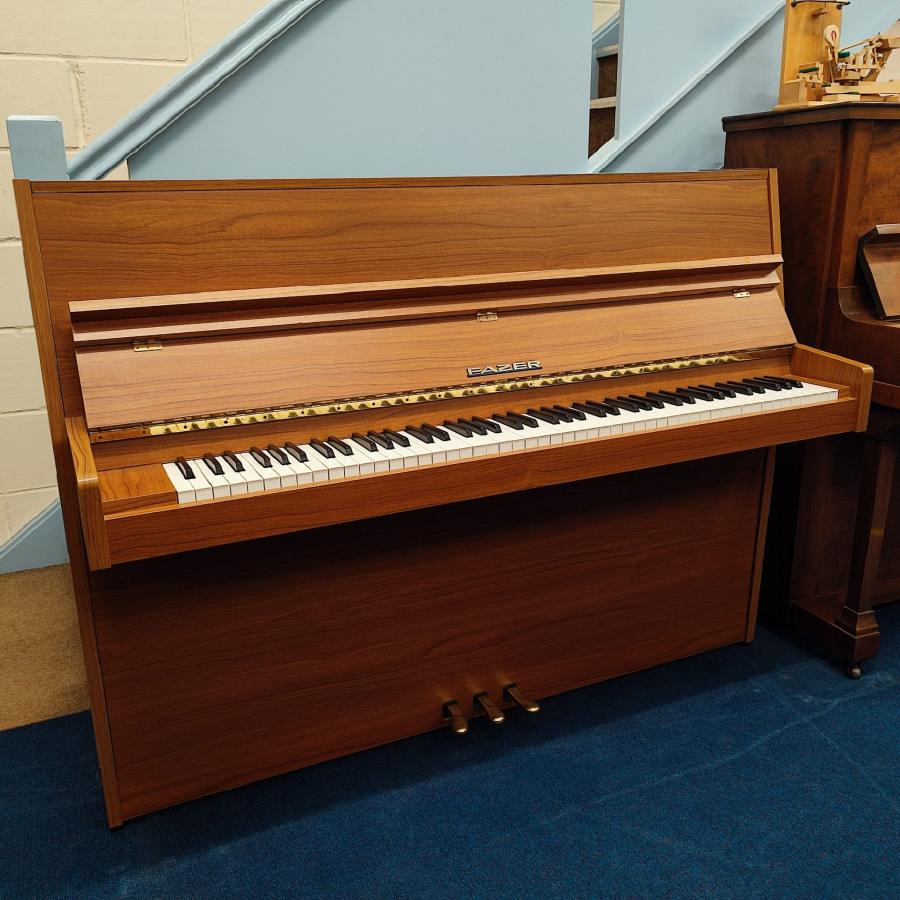 Fazer upright Piano in Light walnut – Featured image – Roberts Pianos Oxford