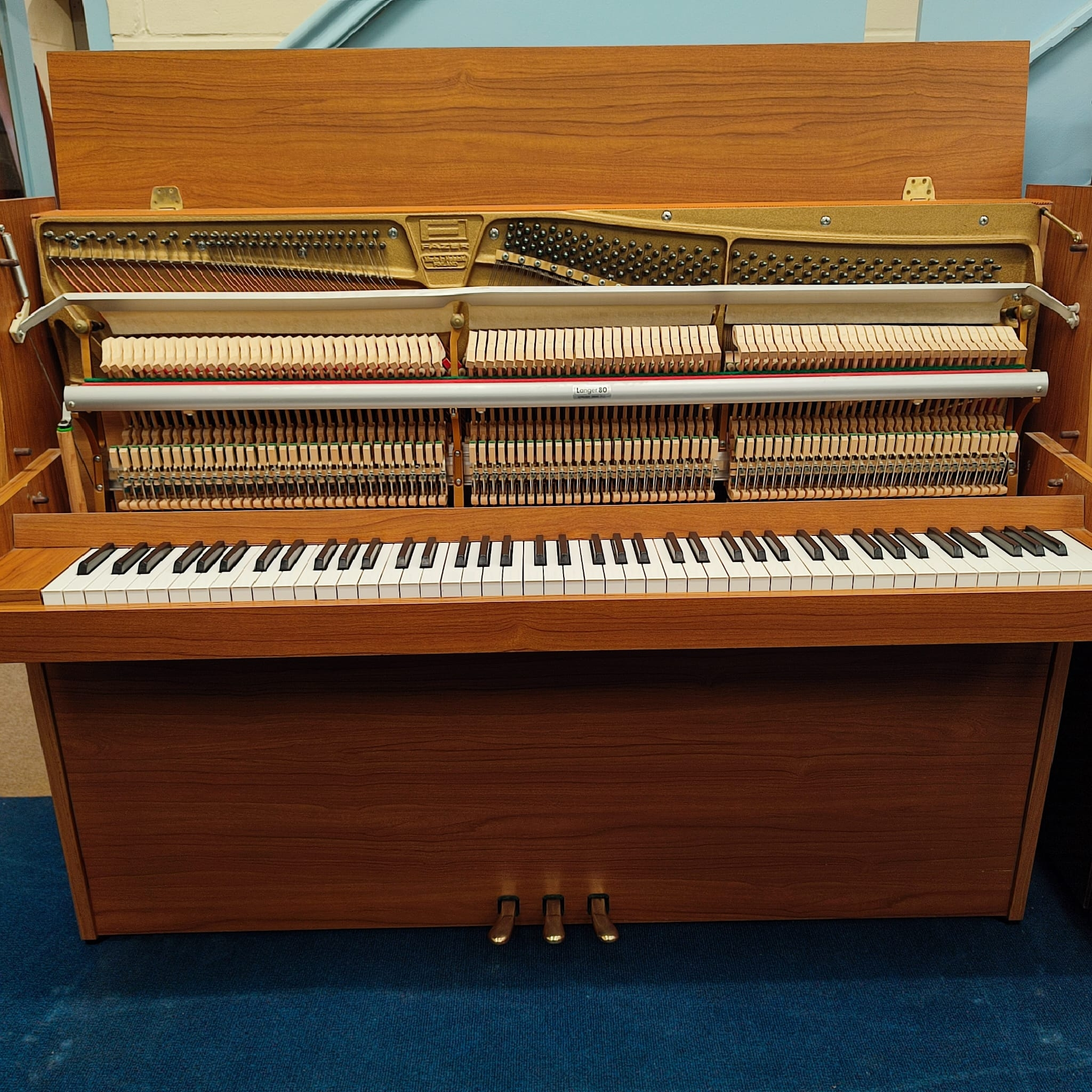 Fazer upright Piano in Light walnut – Gallery image – Roberts Pianos Oxford