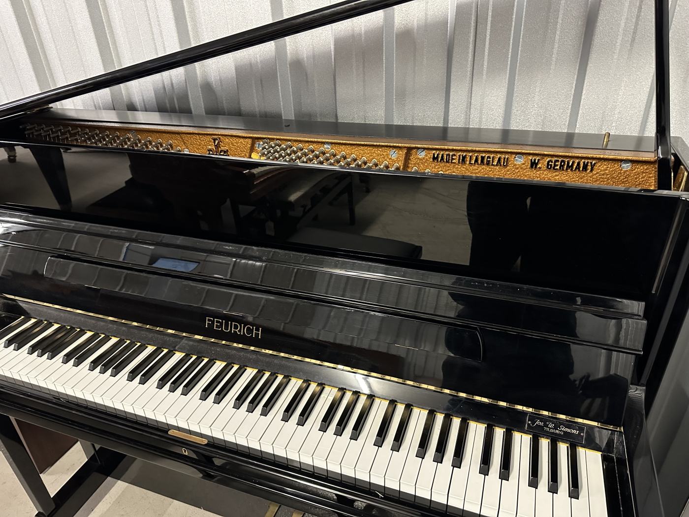 Feurich 122 upright Piano in Black – Featured image – Roberts Pianos Oxford