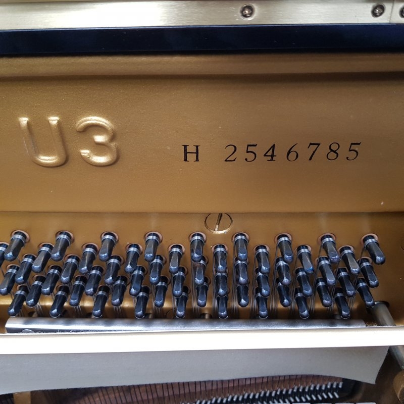 Yamaha U3H upright Piano in Black polyester – Gallery image – Roberts Pianos Oxford