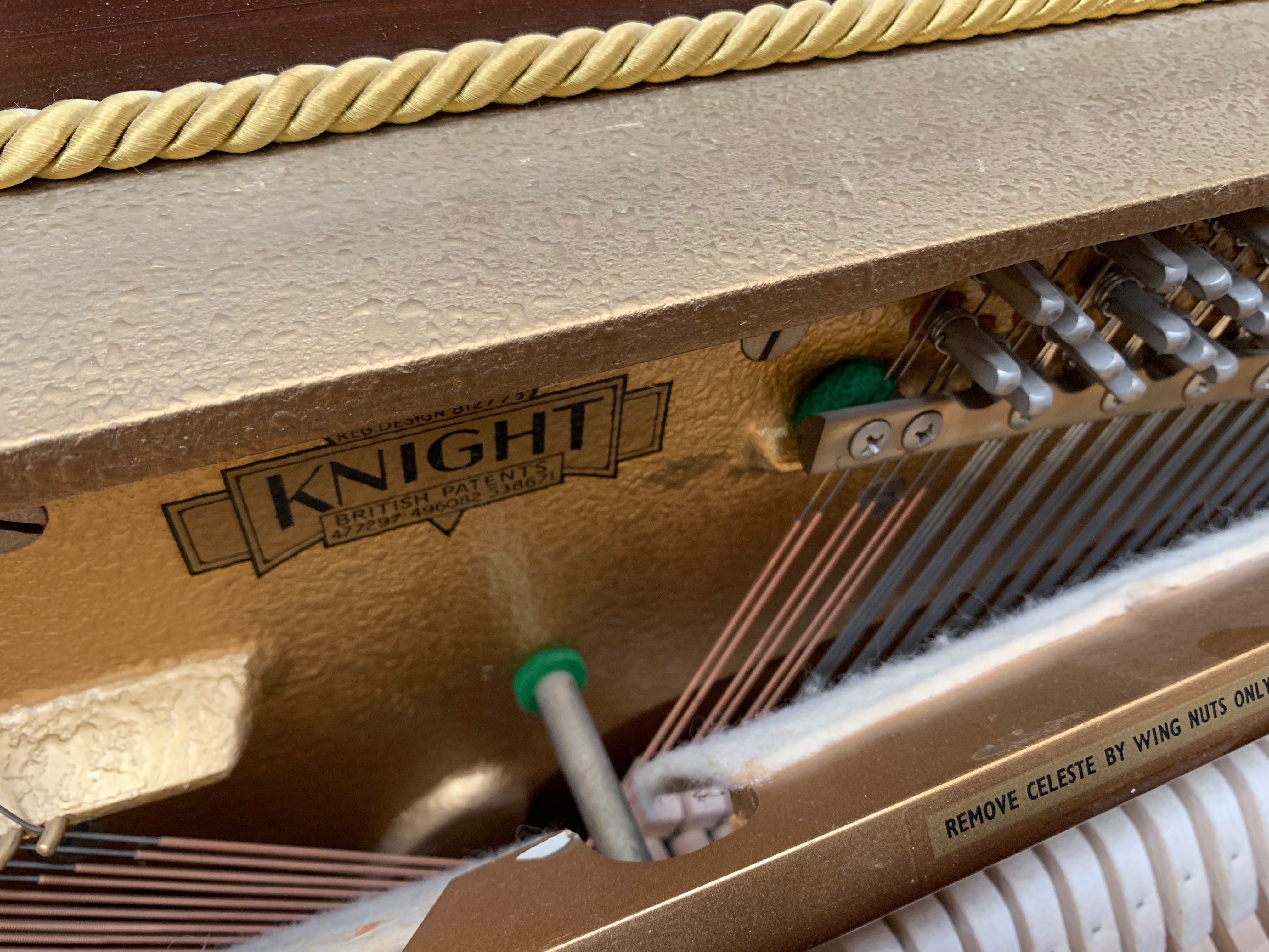 Knight upright Piano in Light Mahogany – Gallery image – Roberts Pianos Oxford