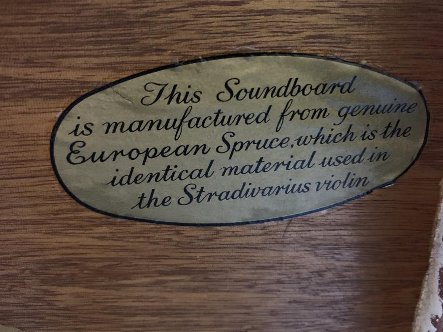 Knight K10 upright Piano in light teak – Gallery image – Roberts Pianos Oxford
