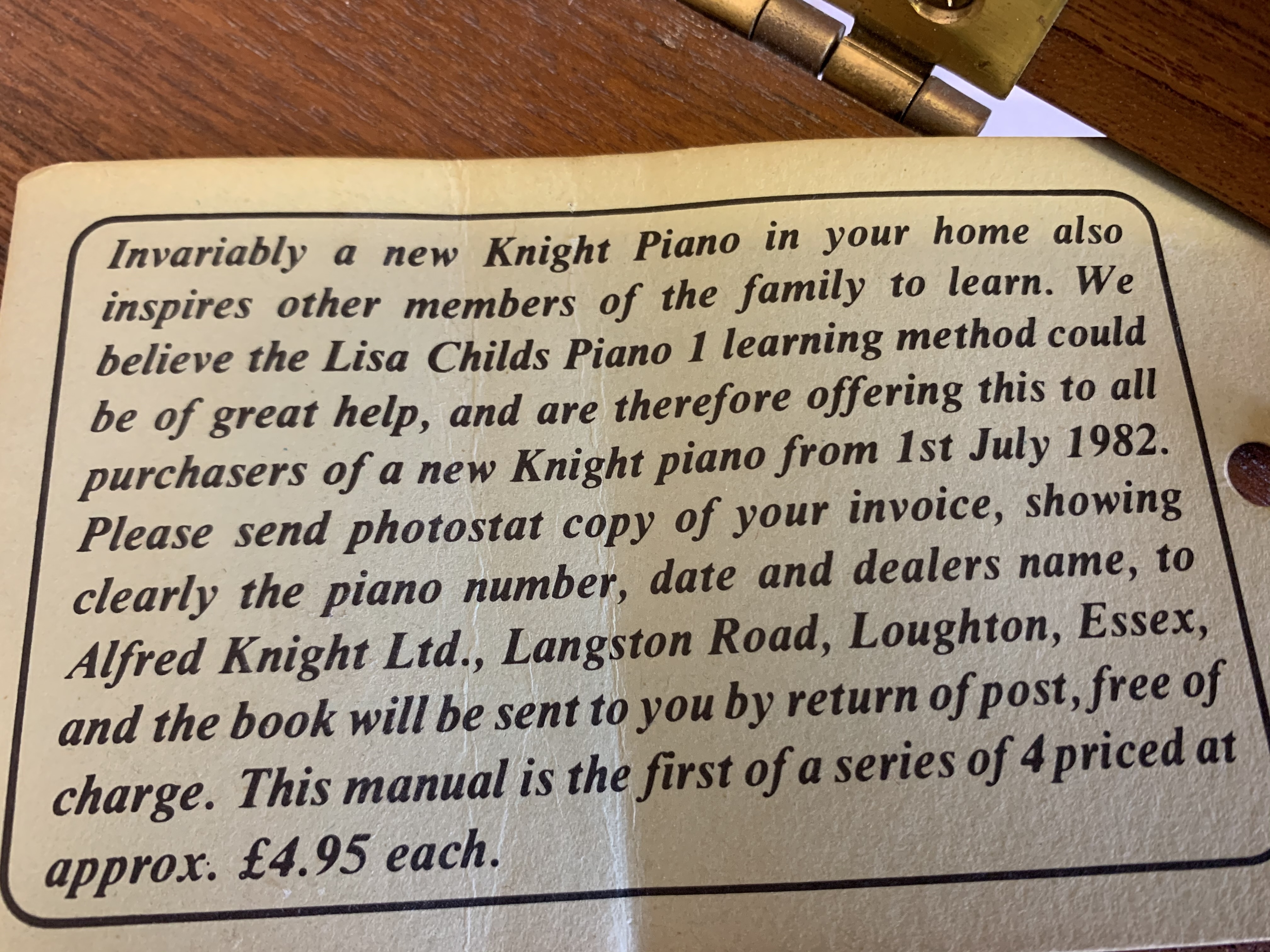 Knight K10 upright Piano in light teak – Gallery image – Roberts Pianos Oxford