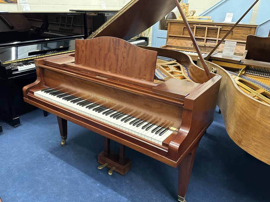 Bluthner Style IV grand Piano in mahogany – Featured image – Roberts Pianos Oxford
