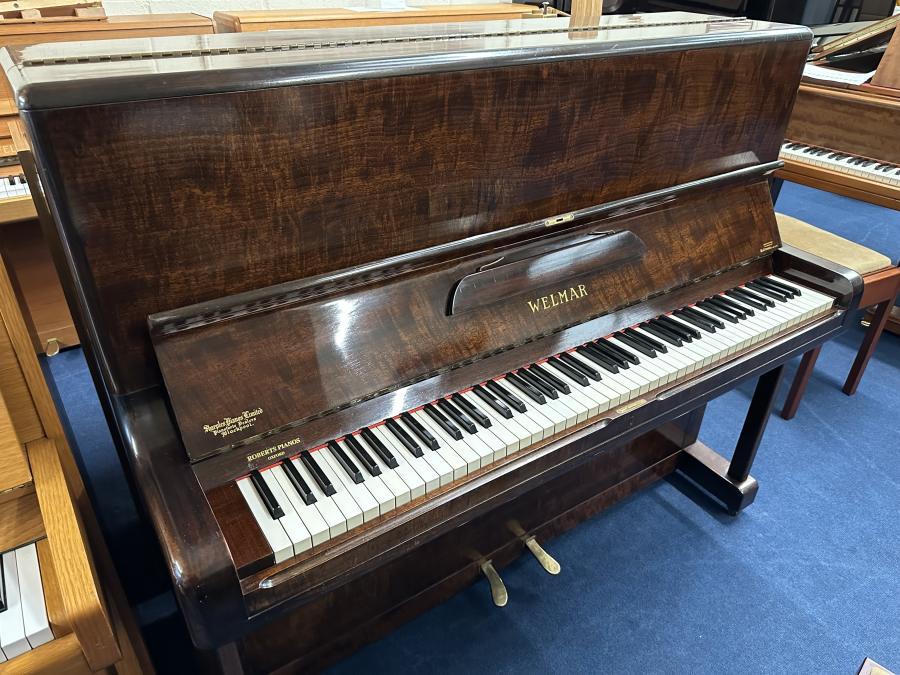 Welmar upright Piano in mahogany – Featured image – Roberts Pianos Oxford