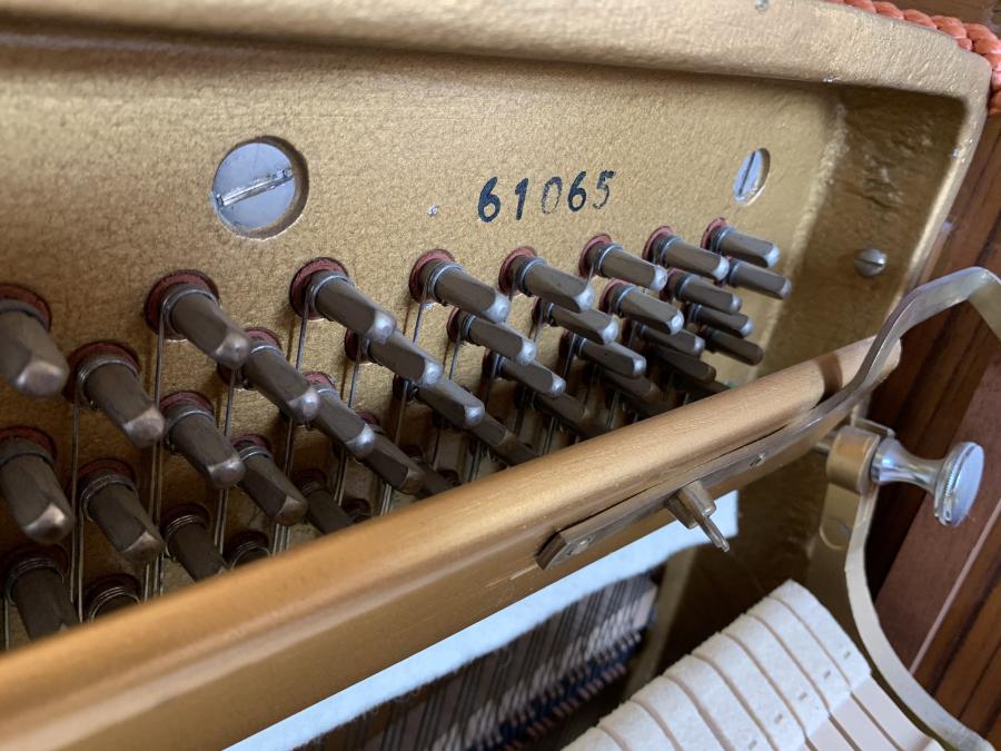 Knight K6 upright Piano in teak – Gallery image – Roberts Pianos Oxford