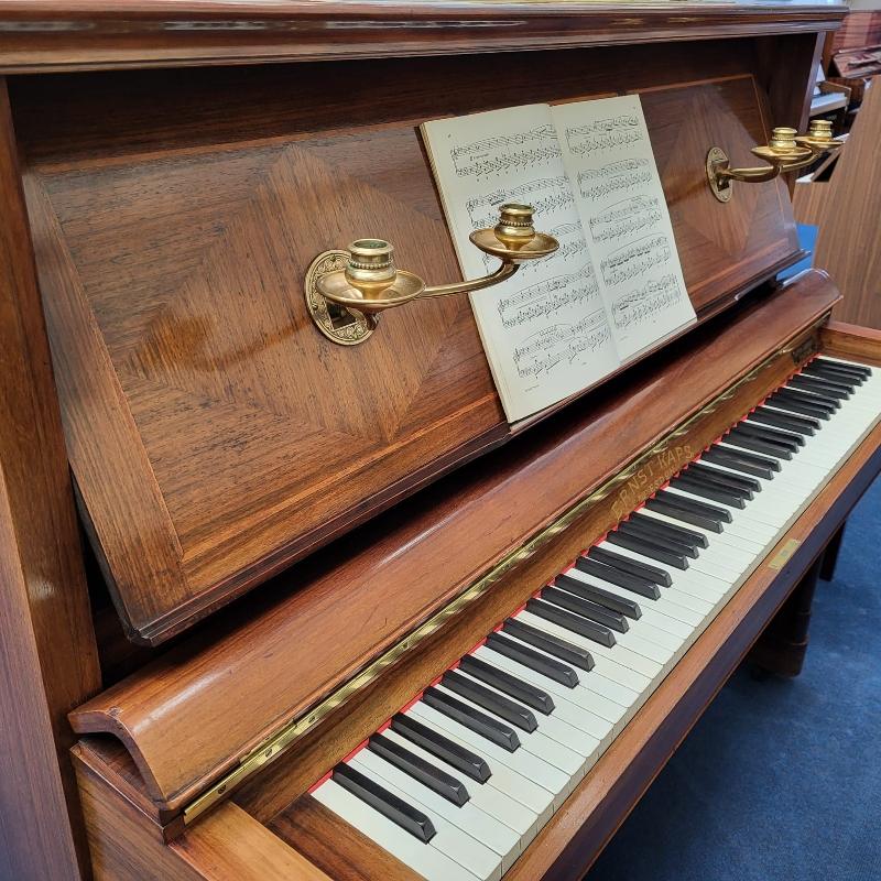 Kaps upright Piano in Walnut – Gallery image – Roberts Pianos Oxford