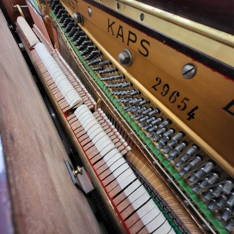 Kaps upright Piano in Walnut – Gallery image – Roberts Pianos Oxford