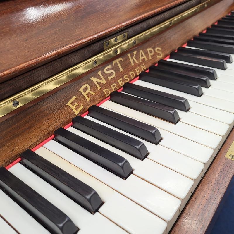 Kaps upright Piano in Walnut – Gallery image – Roberts Pianos Oxford
