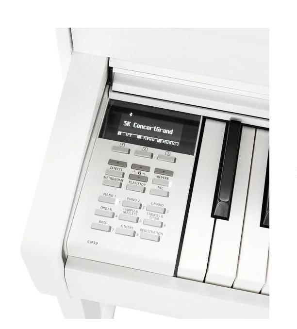 Kawai CN39 digital Piano in satin white – Gallery image – Roberts Pianos Oxford