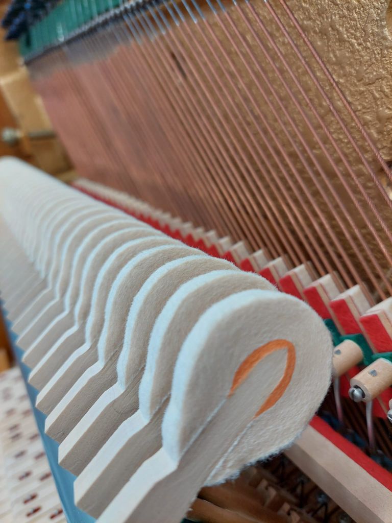 Kemble Compact upright Piano in Teak veneer – Gallery image – Roberts Pianos Oxford