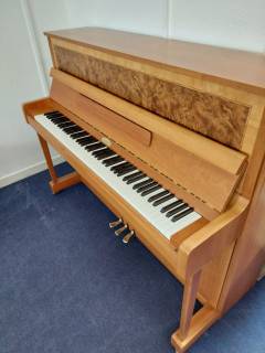 Kemble Prestige upright Piano in Walnut – Inventory thumbnail – Roberts Pianos Oxford