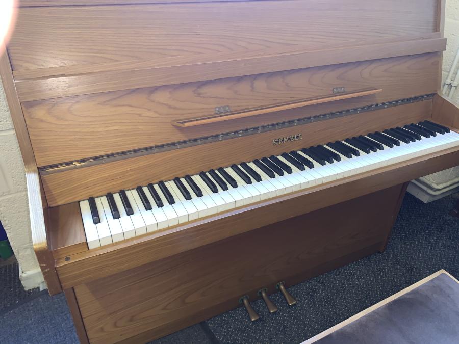 Kemble compact upright Piano in Teak – Featured image – Roberts Pianos Oxford