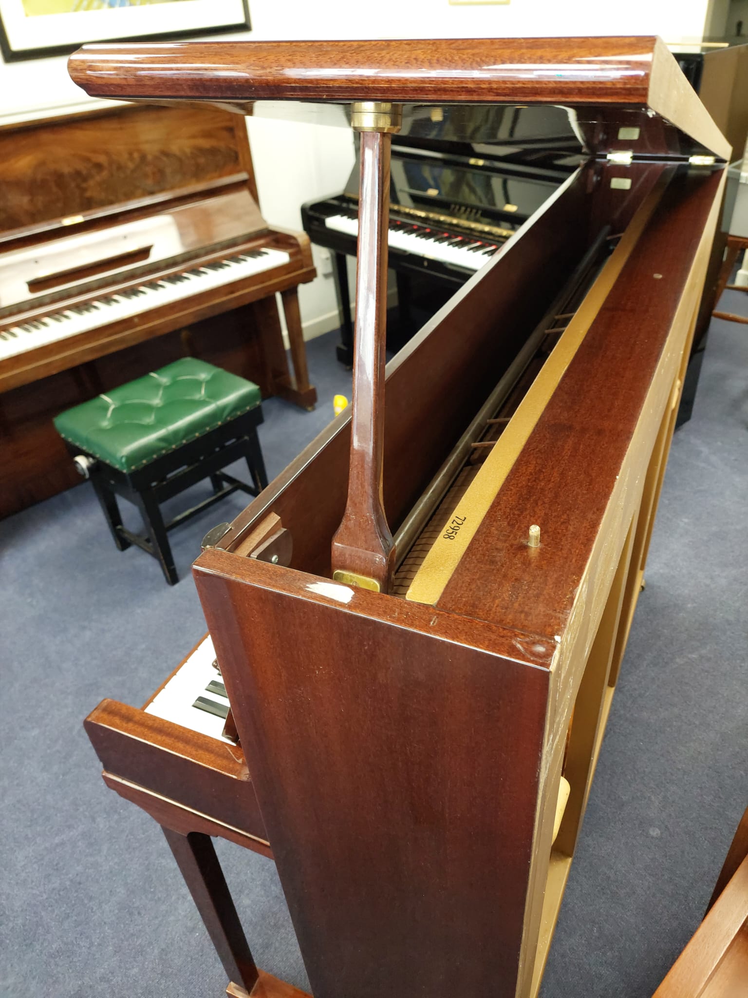 Feurich 120 Upright Piano in Mahogany – Gallery image – Roberts Pianos Oxford