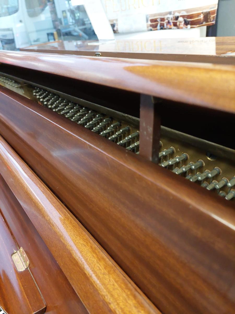 Knight K6 (K20) upright Piano in Mahogany satin – Featured image – Roberts Pianos Oxford