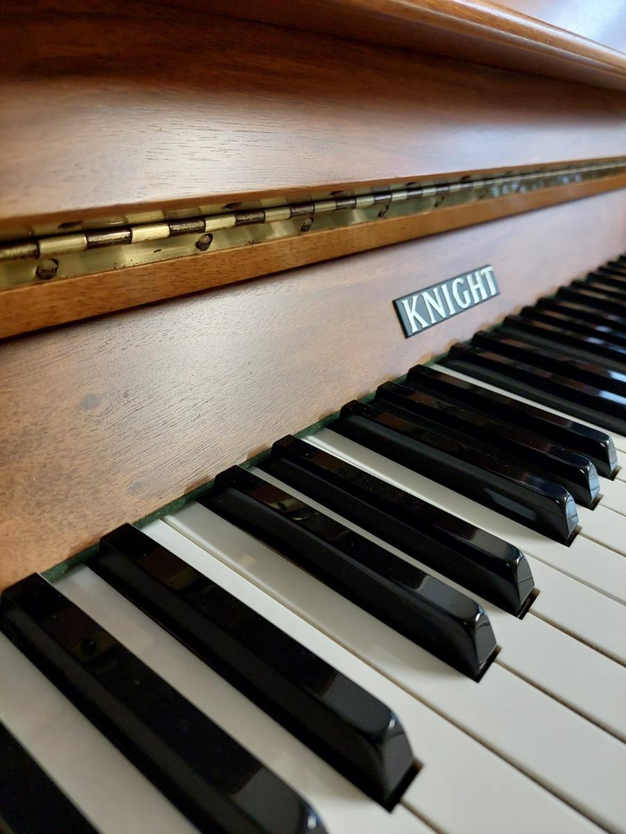 Knight K20 upright Piano in Mahogany – Featured image – Roberts Pianos Oxford