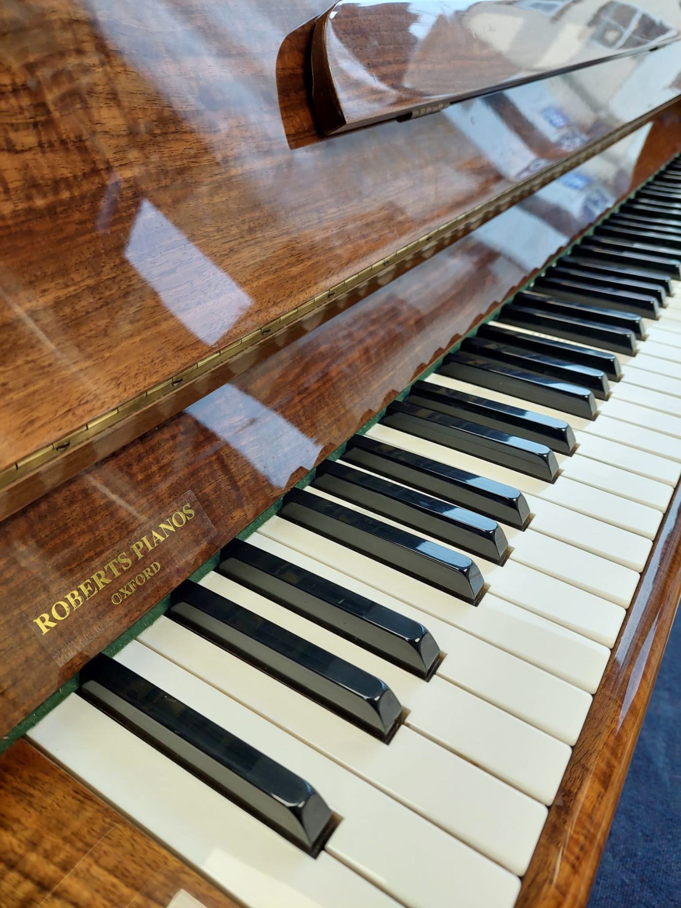 Knight K6 (K20) upright Piano in Bright Walnut – Featured image – Roberts Pianos Oxford