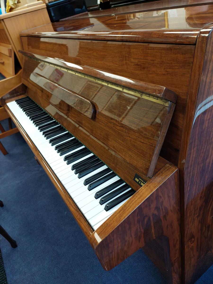 Knight K6 (K20) upright Piano in Bright Walnut – Gallery image – Roberts Pianos Oxford