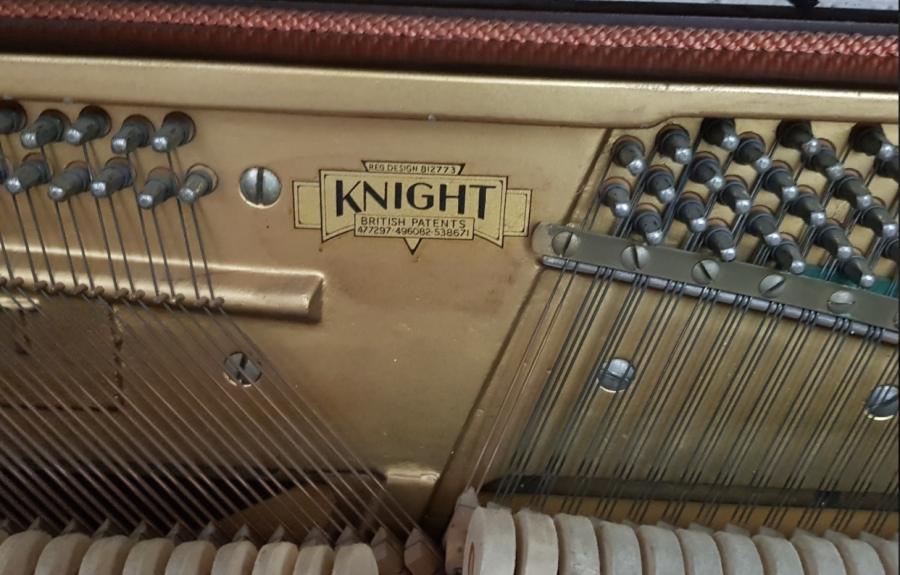 Knight K35 upright Piano in Mahogany – Gallery image – Roberts Pianos Oxford
