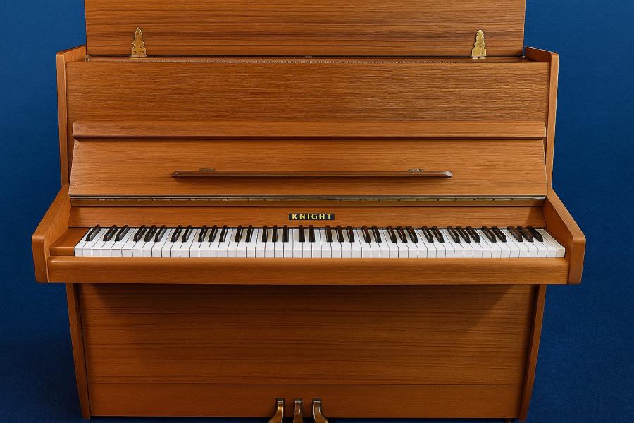 Knight K10 upright Piano in Brown – Featured image – Roberts Pianos Oxford