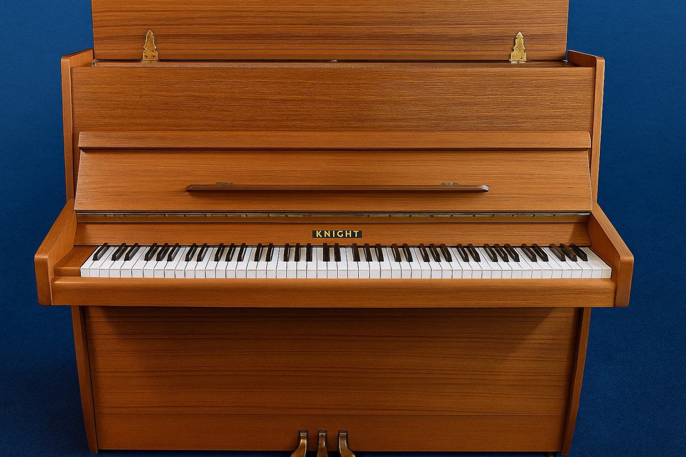 Knight K10 upright Piano in Brown – Featured image – Roberts Pianos Oxford