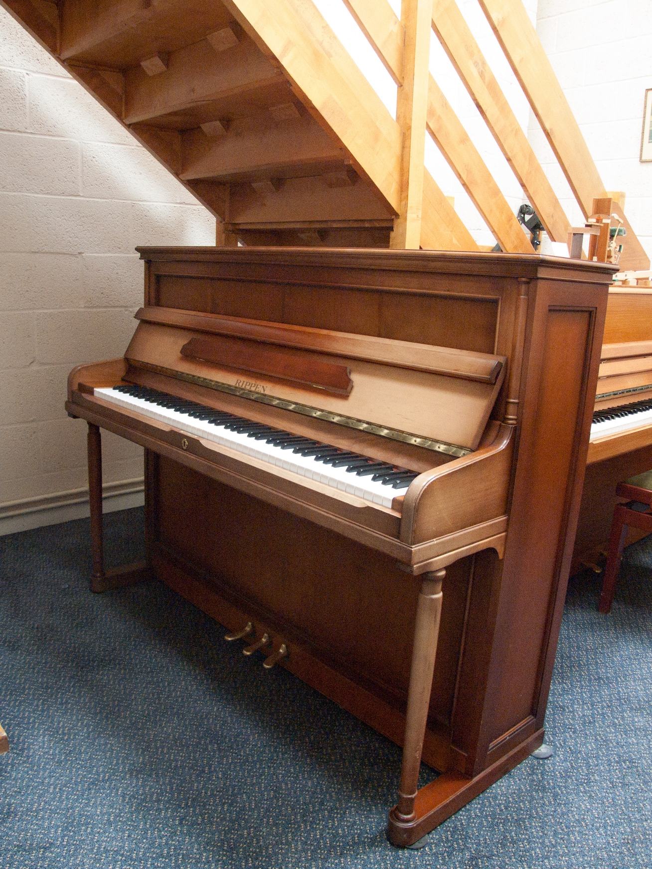 Rippen upright Piano in cherry – Featured image – Roberts Pianos Oxford