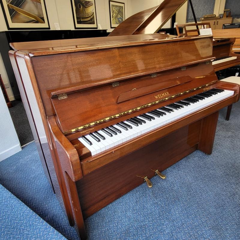 Welmar Upright upright Piano in Mahogany – Featured image – Roberts Pianos Oxford