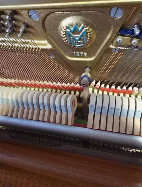 Welmar 110 upright Piano in Mahogany – Gallery image – Roberts Pianos Oxford