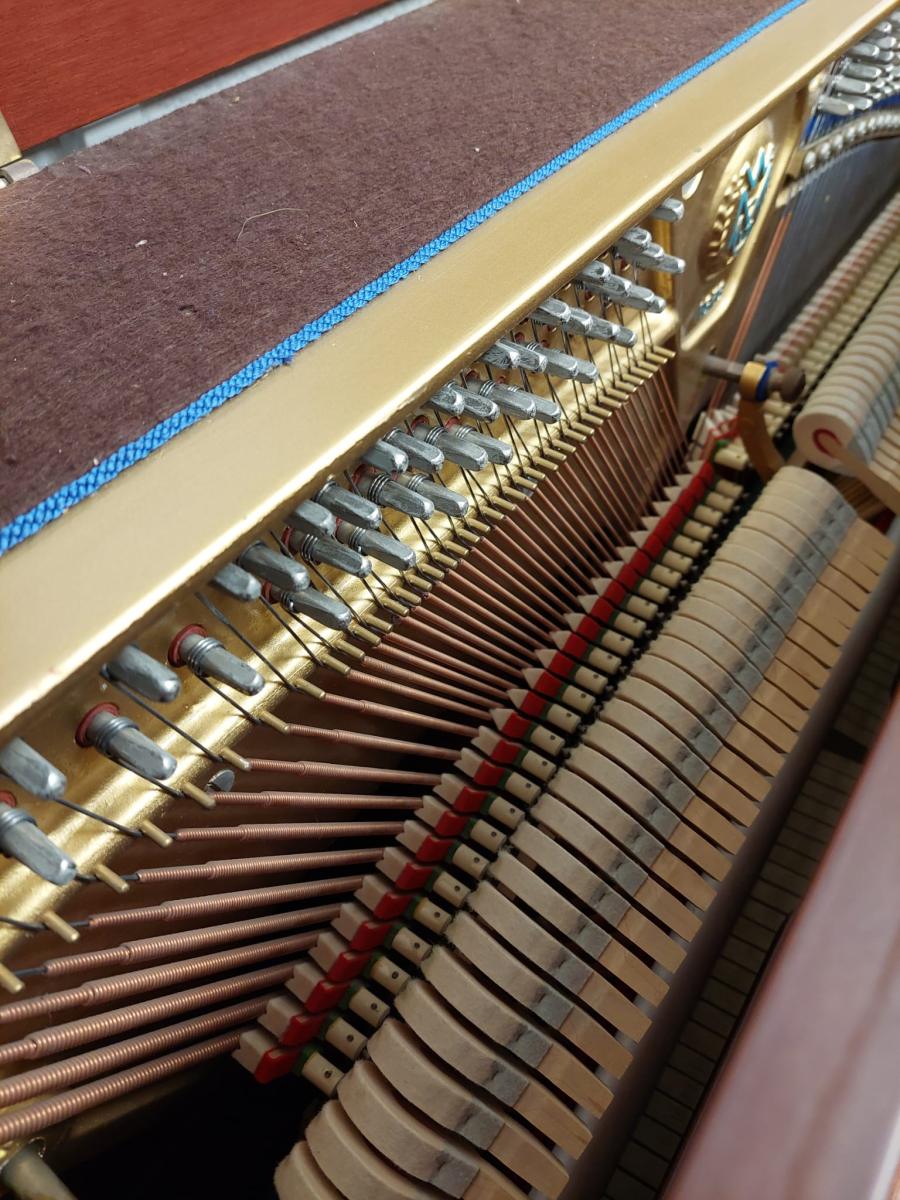 Welmar 110 upright Piano in Mahogany – Gallery image – Roberts Pianos Oxford