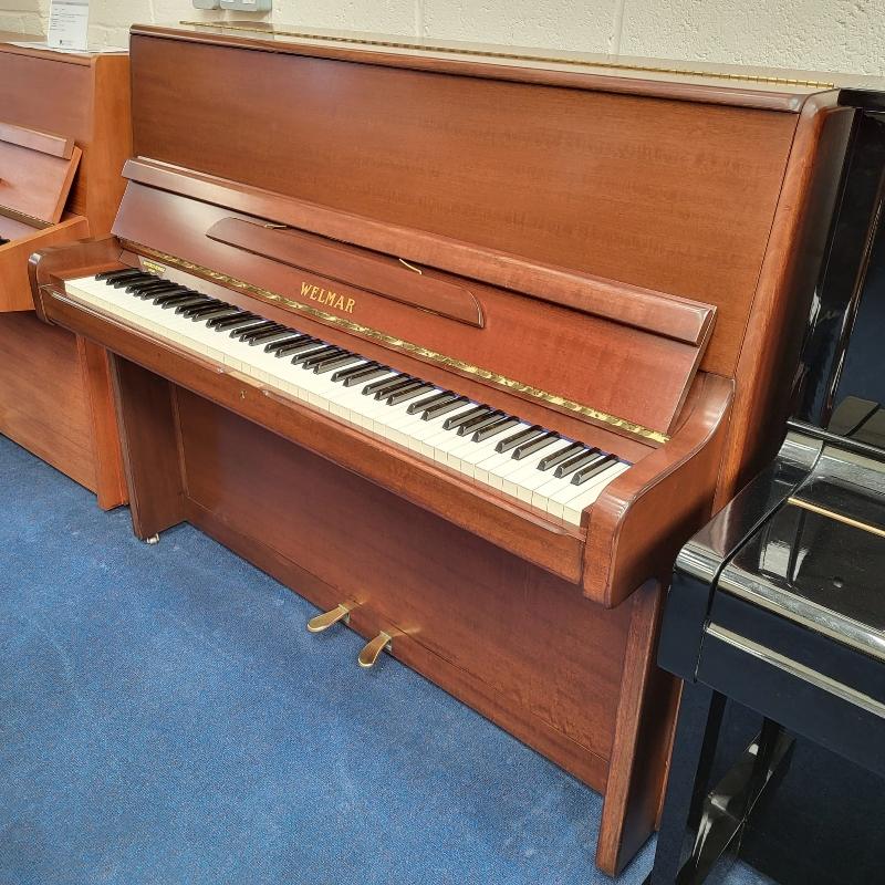 Welmar upright Piano in mahogany – Featured image – Roberts Pianos Oxford