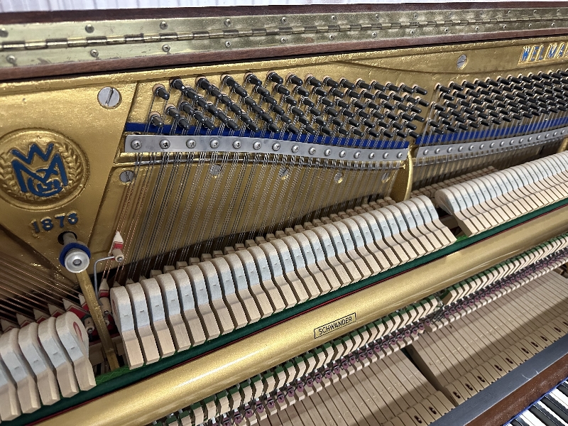 Welmar upright Piano in mahogany – Gallery image – Roberts Pianos Oxford