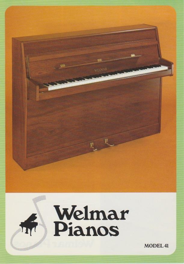 Welmar A4 upright Piano in mahogany – Gallery image – Roberts Pianos Oxford