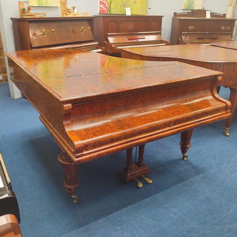 Bechstein V grand Piano in burr walnut – Gallery image – Roberts Pianos Oxford