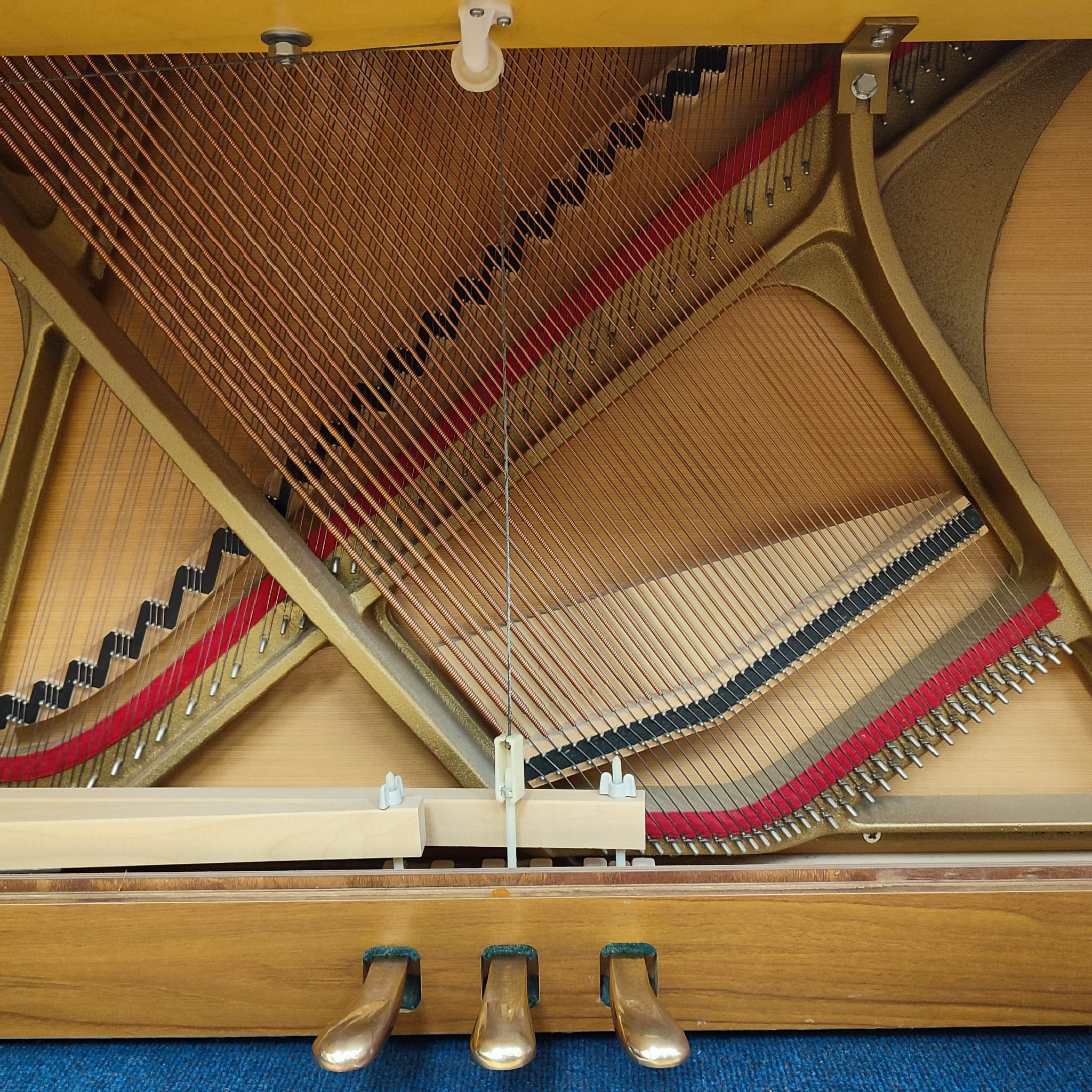 Fazer upright Piano in Light walnut – Gallery image – Roberts Pianos Oxford