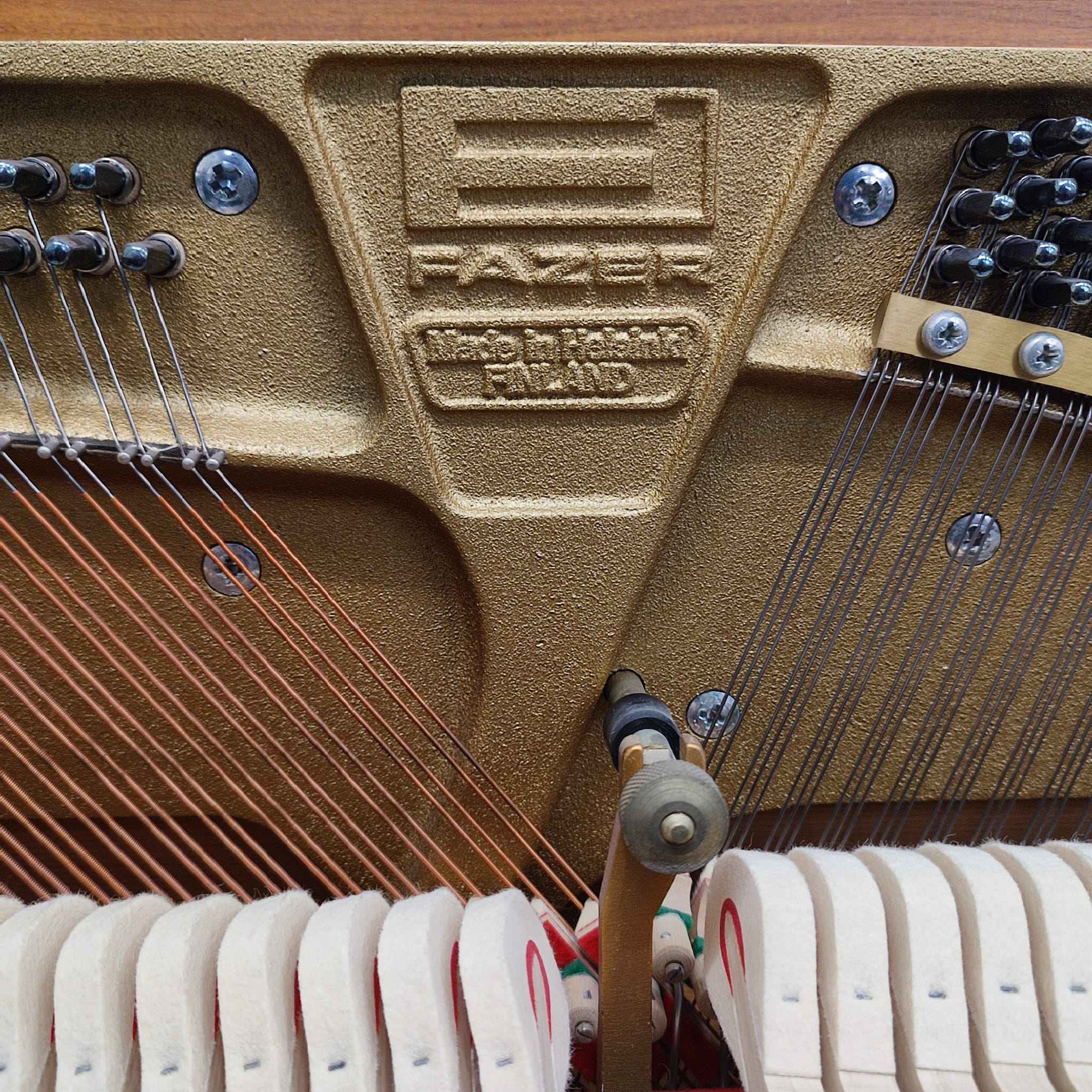 Fazer upright Piano in Light walnut – Gallery image – Roberts Pianos Oxford