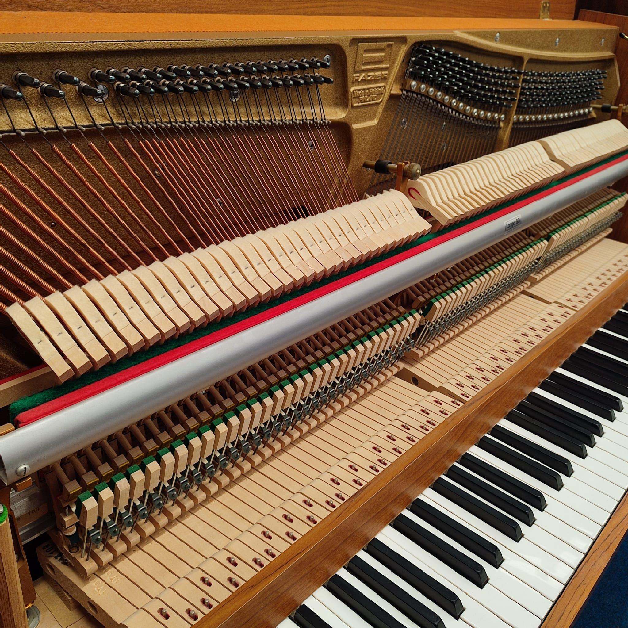 Fazer upright Piano in Light walnut – Gallery image – Roberts Pianos Oxford