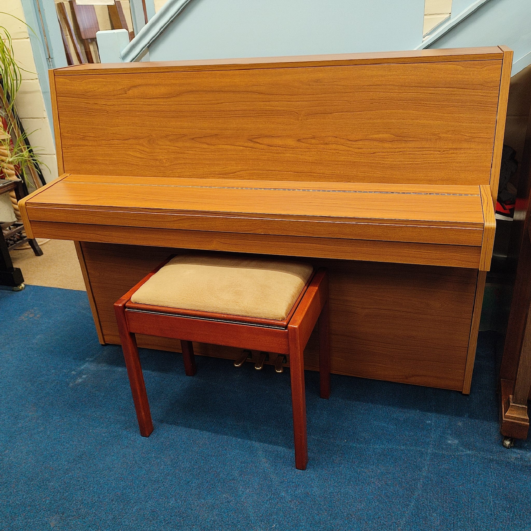 Fazer upright Piano in Light walnut – Gallery image – Roberts Pianos Oxford