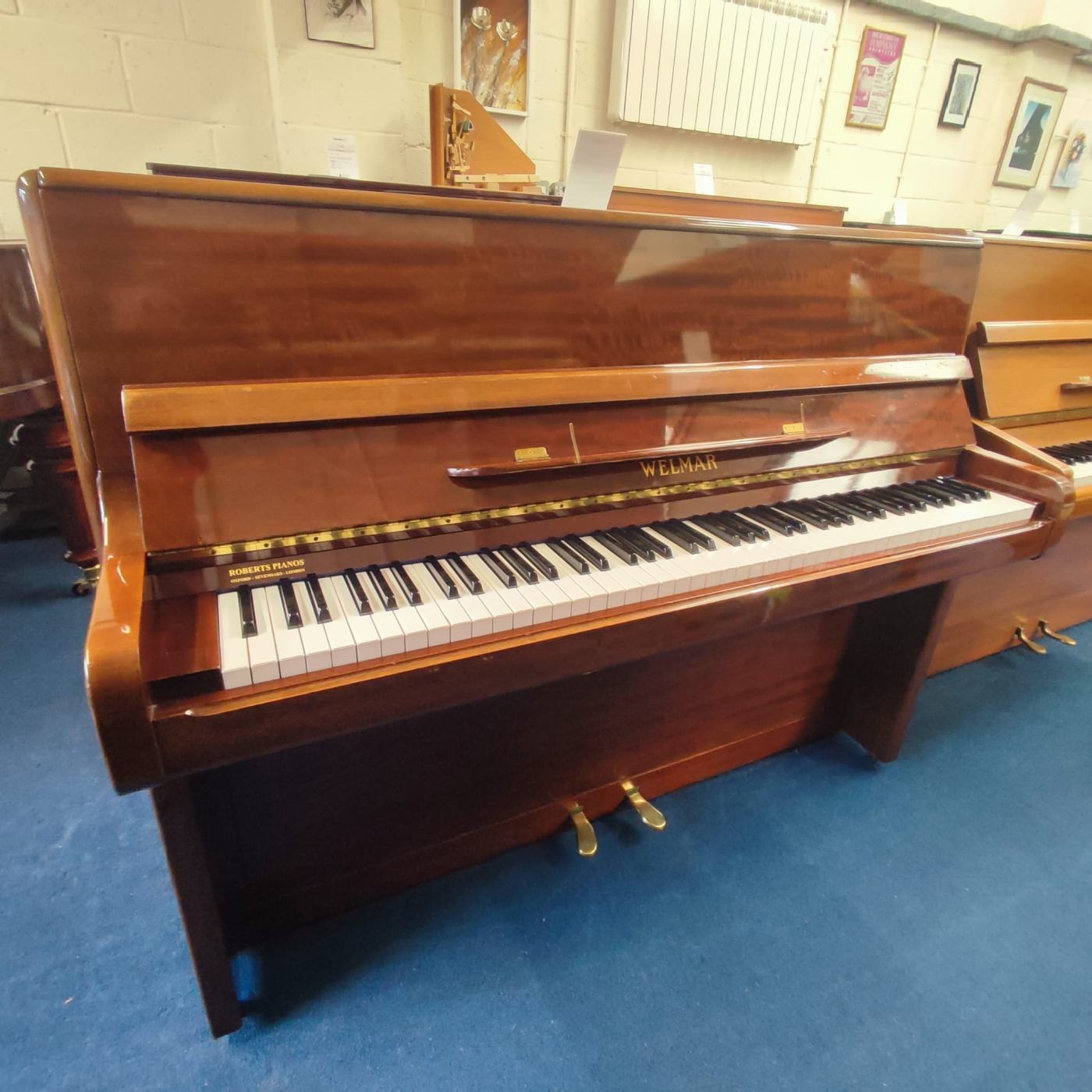 Welmar upright Piano in Mahogany – Featured image – Roberts Pianos Oxford
